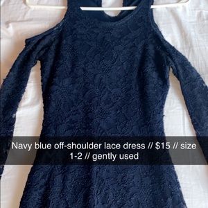 Navy blue dress